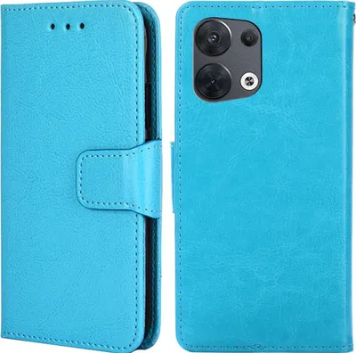 Produktbild von Mobigear Wallet  OPPO Reno 8 5G Hülle Klapphülle Geldbörse - Blau