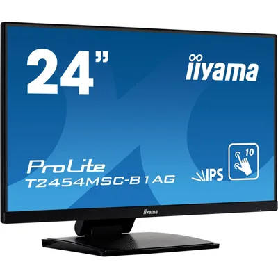 Zdjęcie produktu dla iiyama ProLite T2454MSC-B1AG, 60,5 cm (23.8"), 1920 x 1080 px, Full HD, LED, 4 ms, Czarny