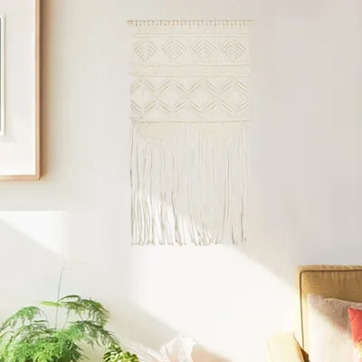 Produktbild von "im Angebot" Makramee Wandbehang 40x80 cm Baumwolle - Traumfänger CC9951