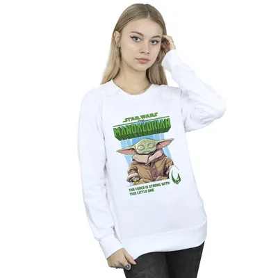 Produktbild von Star Wars - "The Mandalorian The Force Is Strong" Sweatshirt für Damen BI39215 (M) (Weiß)