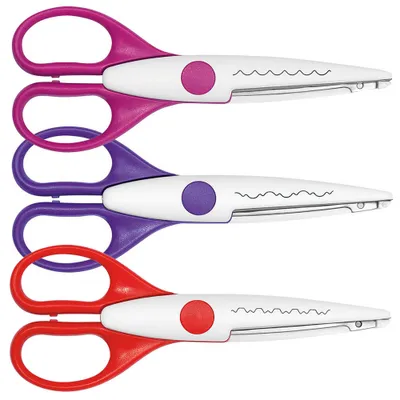Immagine prodotto di WEDO 77.19303 Set di forbici per contorno rosa, viola, rosso