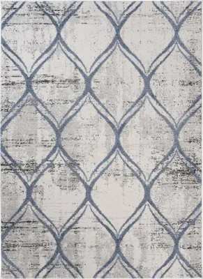 Obrázok produktu pre Sivý Koberec Mazovia - Moderný Geometrický Koberec do Obývacej Izby, Spálne, Kancelárie - 200 x 300 cm