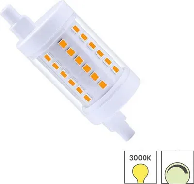 Produktbild von R7S LED-Balkenlampe | 78 mm | 7,5 Watt | 3000K modernes Warmweiß | Dimmbar Lybardo