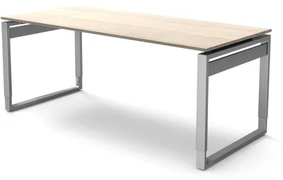 Produktbild von Schreibtisch Form5 Bügel-Gestell 180x80x68-82cm ahorn