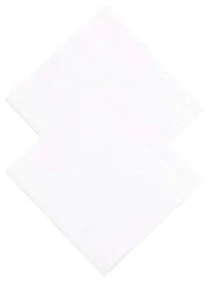 Zdjęcie produktu dla Chusteczki materiałowe męskie białe bawełniane paski 40X40 cm 6 szt