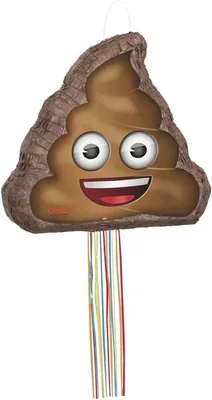 Emoji Pinata mit Zugband für Feste