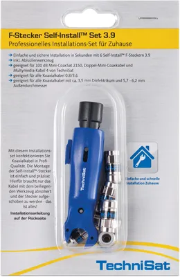 Produktbild von TechniSat F-Stecker Self-Install Set 3.9 | 3.9 Installations-Set für Zuhause