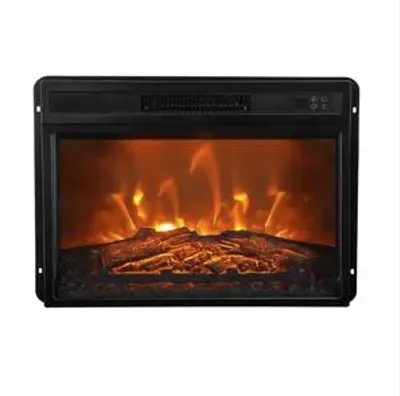 Imagen del producto de Parrot Uncle Chimenea Eléctrica, 58.4cm, Negro, Diseño Empotrable, Calefacción 1800W, Efecto Llama Realista, Salón y Dormitorio, Mando a Distancia
