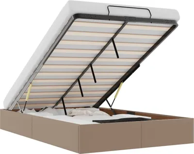 Immagine prodotto di vidaXL Ottomana senza materasso Cappucino 120x190cm in Pelle finta