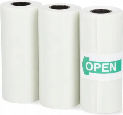 Obrázek produktu pro Termální papír Vložky do tiskárny Drukuś Samolepicí Průhledné 3 ks