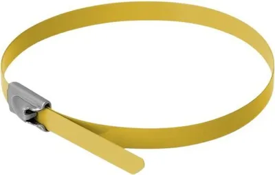 Immagine prodotto di DELOCK Edelstahlkabelbinder L 400 x B 4,6 mm gelb 10 Stück