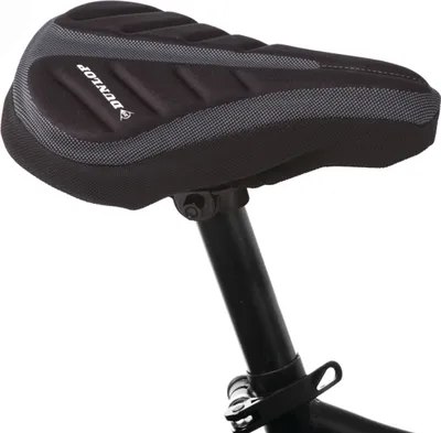 Produktbild von Dunlop Gel-Satteldecke für Fahrräder - Komfort & Schutz 28 x 20 CM Schwarz