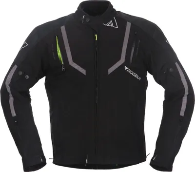 Image de Veste textile Modeka Eloy pour moto, noire, 3XL