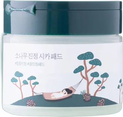 Obrázek produktu pro ROUND LAB - Pine Calming Cica Pad - Zklidňující pleťové tampony - 50 ks / 195 ml