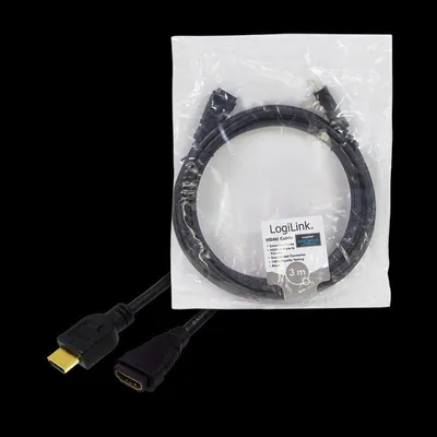 Imagen del producto de Cable extensor HDMI LogiLink, versión 1.4, color , 3,0 metros