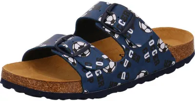 Produktbild von BIO Life Jungen Pantolette Fußball blau