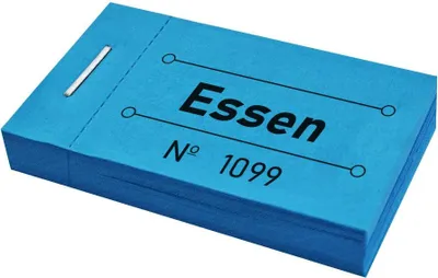 Produktbild von CombiCraft Wertmarken Block 'Essen' Blau - 5 Blöcke mit 50 Wertmarken pro Block