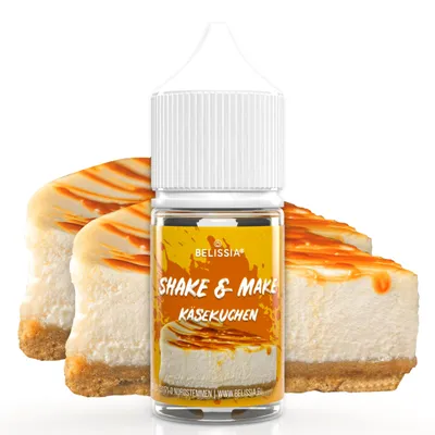 Produktbild von Belissia Shake and Make Käsekuchen Refill - 30 ml hochdosiertes Lebensmittelaroma - zum Nachfüllen - Für Backen, Speisen, Getränke, Shakes, DIY uvm