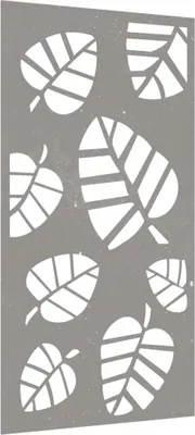 Produktbild von vidaXL Garten-Wanddeko 105x55 cm Cortenstahl Blatt-Design