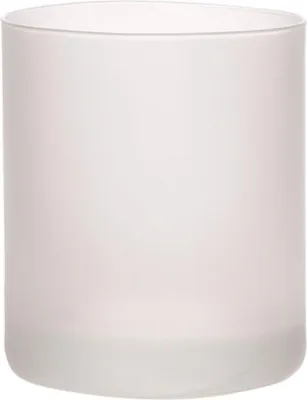 Produktbild von INNA-Glas Teelichthalter MARCIAL aus Glas, matt-klar, 9 cm, Ø 6,5 cm - Teelichtglas