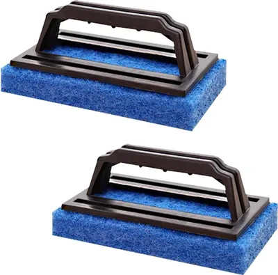 Produktbild von Professionelles Reinigungsborstelset für Aquarium und Küche - 2 Stück quadratische Glasalgenkratzer