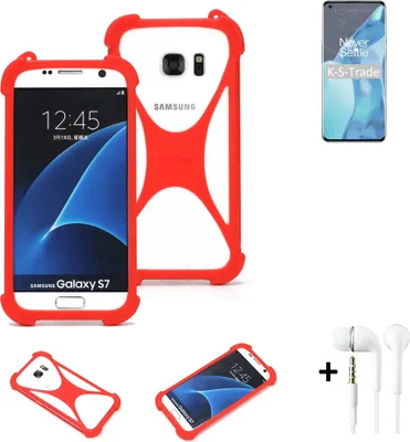 Produktbild von Handy-hülle + Kopfhörer kompatibel mit OnePlus 9 Pro Schutz-hülle Bumper Silikon Schutz Hülle Cover Case Silikoncase Silikonbumper TPU Softcase