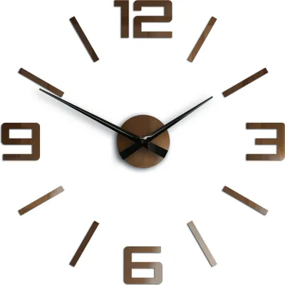 Produktbild von ModernClock, wanduhr groß 60cm wohnzimmer,Silver Copper, wanduhr, Quarzuhr