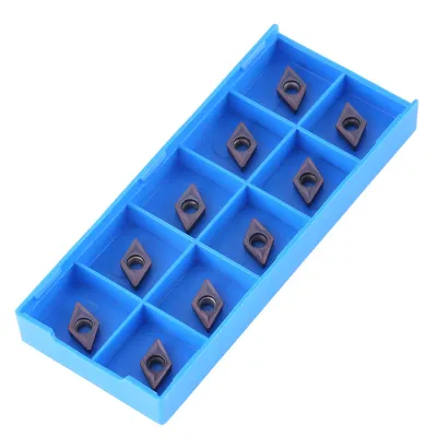 Produktbild von 10 Stück CNC-Hartmetall-Wendeschneidplatten für Drehmaschinen mit Box