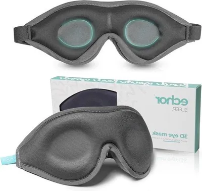 Produktbild von Famanu Schlafmaske 3D Totalverduisterung - Verstellbar, Grau