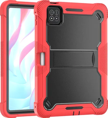 Image de Etui pour Xiaomi Pad 7 / Pad 7 Pro, étui de protection pour tablette hybride robuste avec support rouge