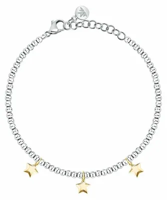Produktbild von Stahlperlenarmband mit Sternen Talismani SAIX26