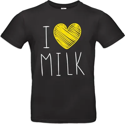 Produktbild von T-Shirt "I love Milk" - Größe: XXL