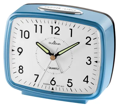 Produktbild von Dugena 4460609 Quarz-Wecker Leisegang Blau