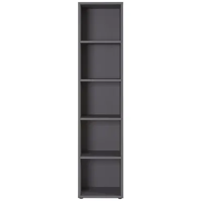 Produktbild von Regal Büroregal Bücher Holz Stauraum ca. 45 x 197 x 40 cm LISSABON Grau Graphit