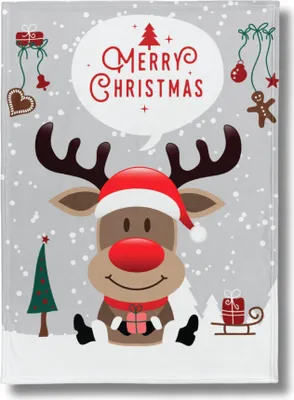 Produktbild von Decke Merry Christmas 150x200 cm