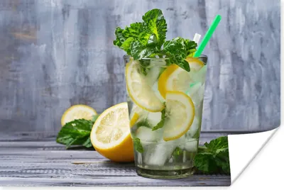 Produktbild von MuchoWow® Poster Cocktail - Früchte - Kräuter 120x80 cm - Bilder