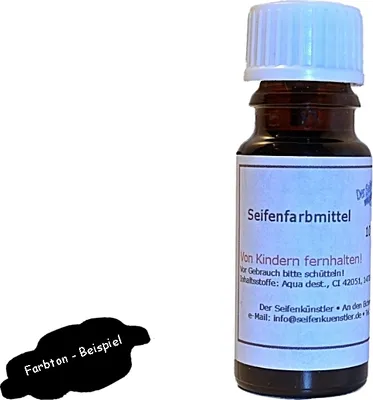 Produktbild von Schwarz 10ml: flüssige, wasserlösliche Lebensmittelfarbe