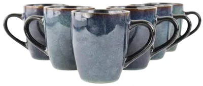 Produktbild von Set mit 6 Kaffeetassen, 350 ml, grau, aus Keramik