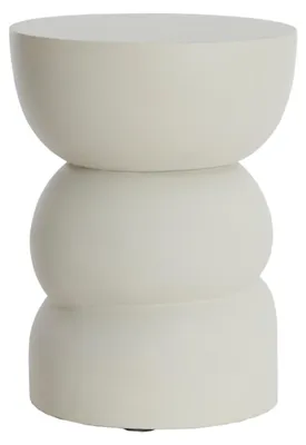 Zdjęcie produktu dla Stolik pomocniczy Light & Living AZALIO w subtelnym odcieniu kremowego drewna – Ø35x45 cm
