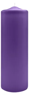 Produktbild von Spitzkopf Stumpen Kerzen Lila 30 x Ø 10 cm, 6 Stück