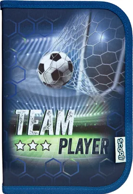 Produktbild von Federmappe Fußball Jungen - Gefülltes Schüleretui Team Player mit Inhalt Stiften