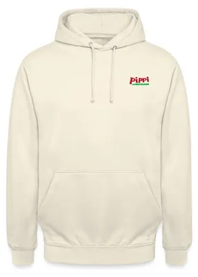 Produktbild von Spreadshirt Pippi Langstrumpf Logo Stick Uni Hoodie, S, Vanille-Milchshake