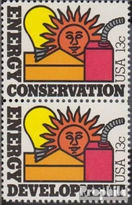 Produktbild von Briefmarken USA 1977 Mi 1315-1316 Paar (kompl.Ausg.) postfrisch Energieprogramm