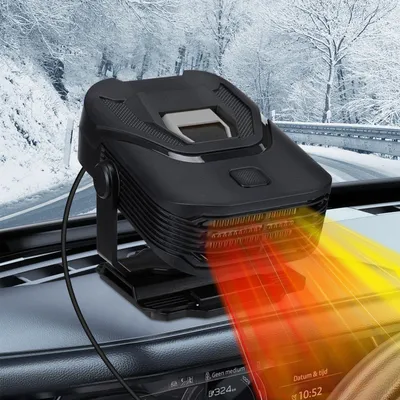 Image de Chauffage de voiture portable, 12 V, rotatif à 360°