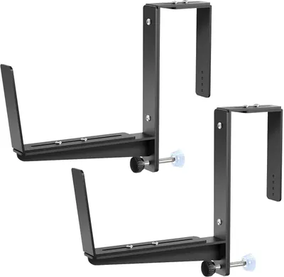 Produktbild von Schwere Balkonkastenhalterungen, 2 Stück, verstellbare Halter für Blumenkästen an Balkon, Terrasse und Zaun