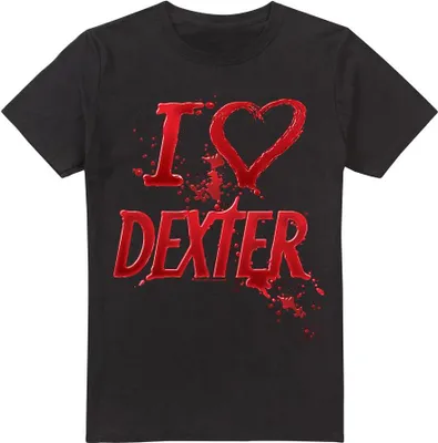 Image de Dexter - "I Heart Dexter" T-shirt pour homme TV7102 (L) (Noir)
