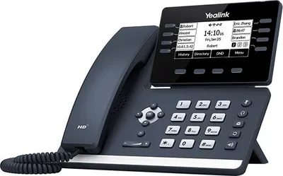 Immagine prodotto di Yealink SIP-T53W - Telefono IP - Nero - Cornetta con filo - Da tavolo/a parete - In banda - Fuori banda - Info SIP - 8 linee