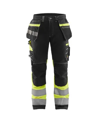 Produktbild von Blakläder® High Vis Arbeitshose mit Stretch 1794 1370 in div. Farben, Farbe:schwarz/gelb, Größe:52