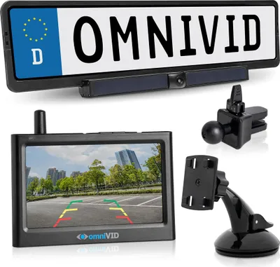 Zdjęcie produktu dla Kamera cofania OMNIVID "Solar4" z monitorem 4,3"