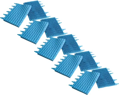 Produktbild von vhbw 10x Bürste Ersatz für Zodiac W1585A für Poolroboter, Poolsauger - Aus Gummi, 30,2 x 24,5 x 5,5 cm